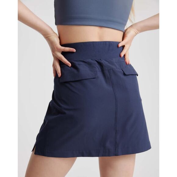 Quince Performance‎ Tech Skort L Navy Blue NWT - Picture 3 of 7